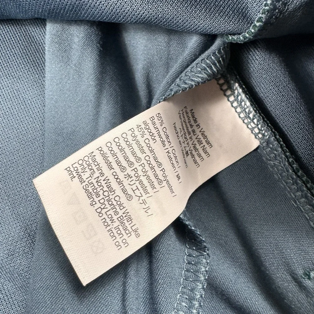 J.Crew Mens Performance Quarter Zip Pullover Green BW4051 Size S